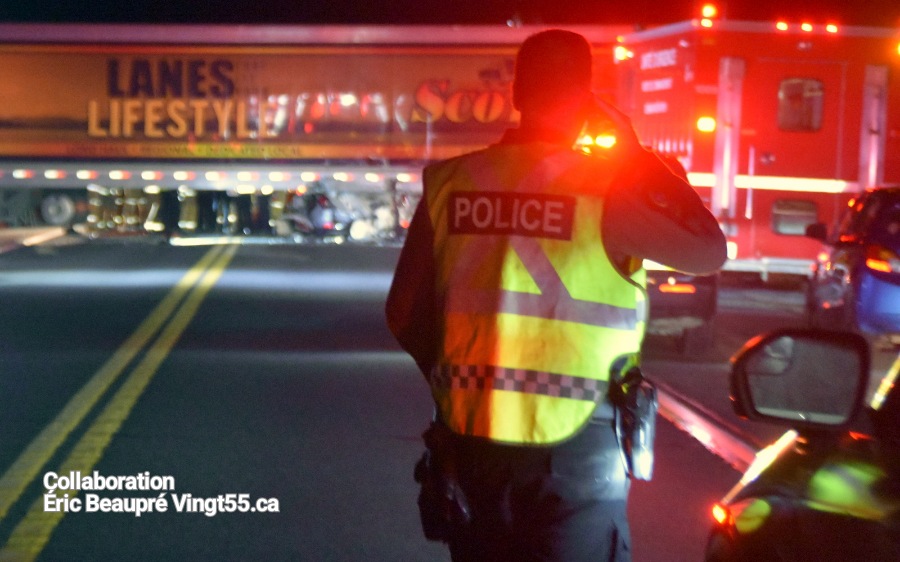 Deux morts sur l’autoroute 55 : le camionneur du semi-remorque arrêté